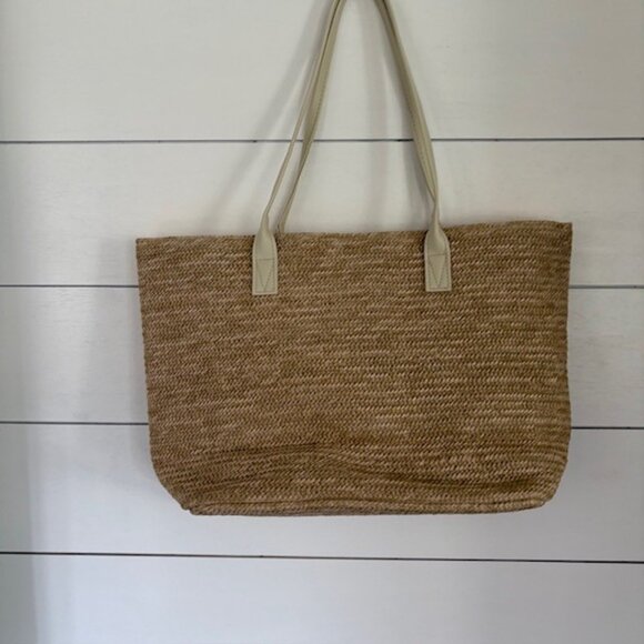 Sun Please!  Straw Beach Bag w/Tassels - New! - Picture 3 of 5